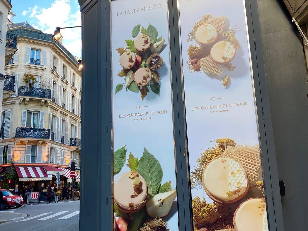 pastry window on rue du bac