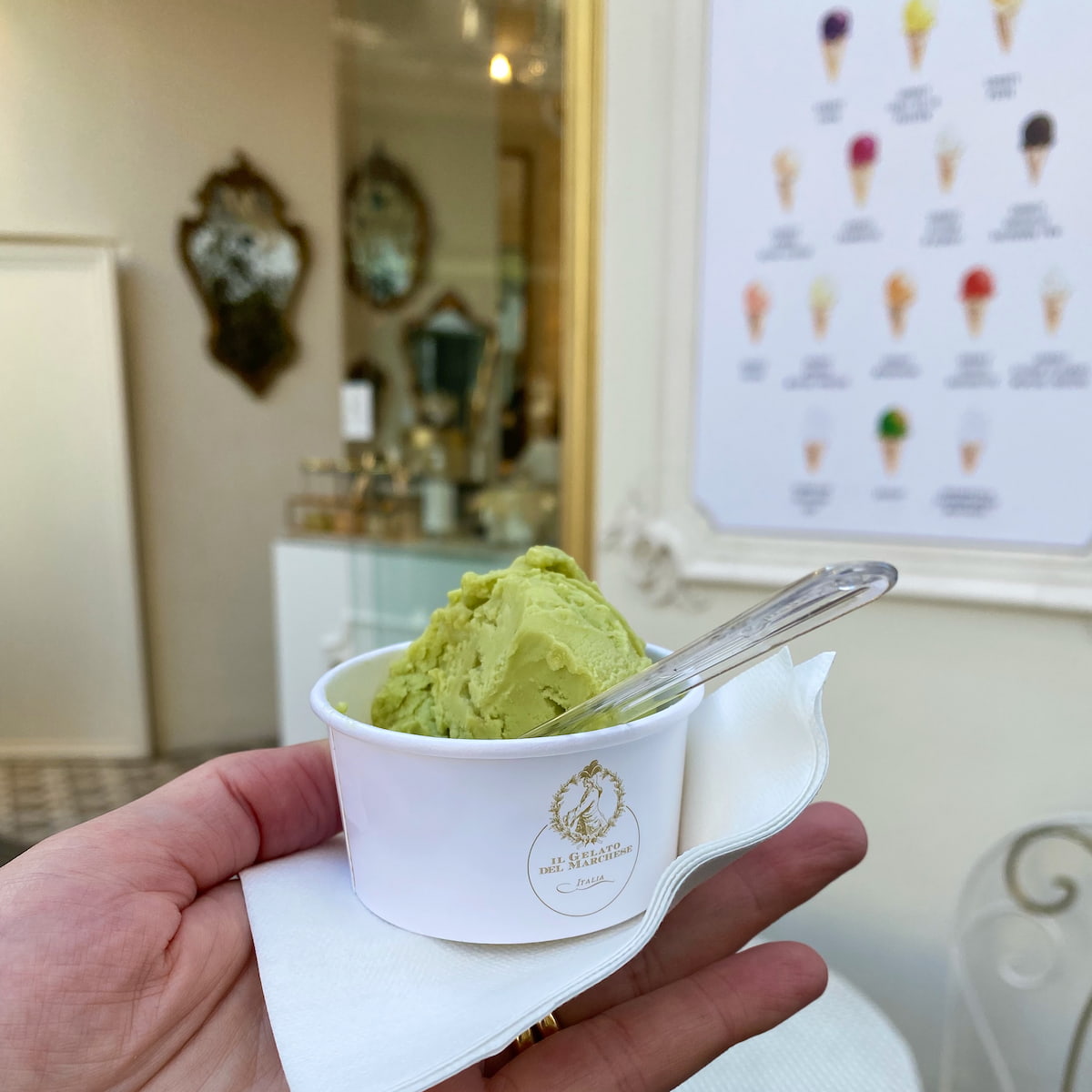 a taste of the best gelato in Paris in Saint-Germain-des-Prés