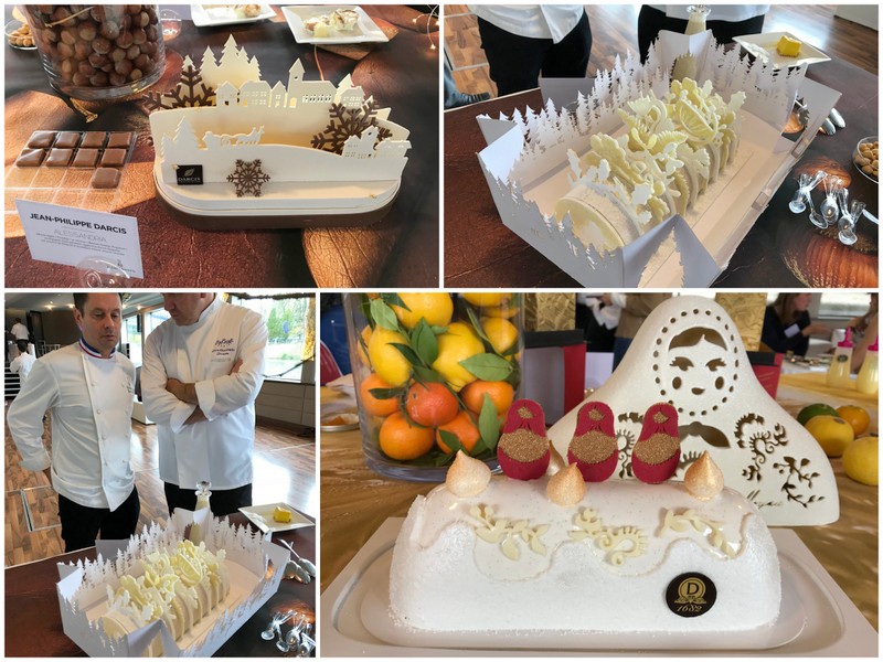 Relais Desserts Yule logs Dalloyau Lenotre, Darcis