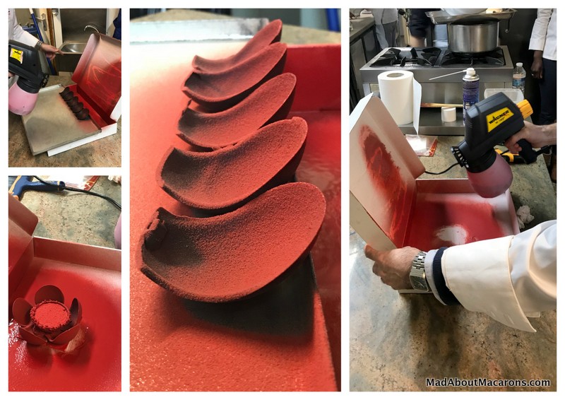 velours spray on valentine chocolate
