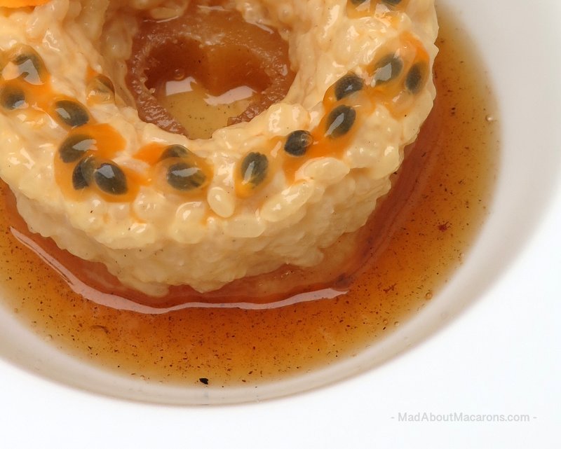 Caramelised pineapple rice pudding