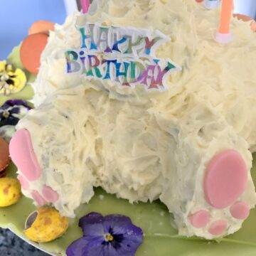 Chocolate Easter Bunny Birthday Cake