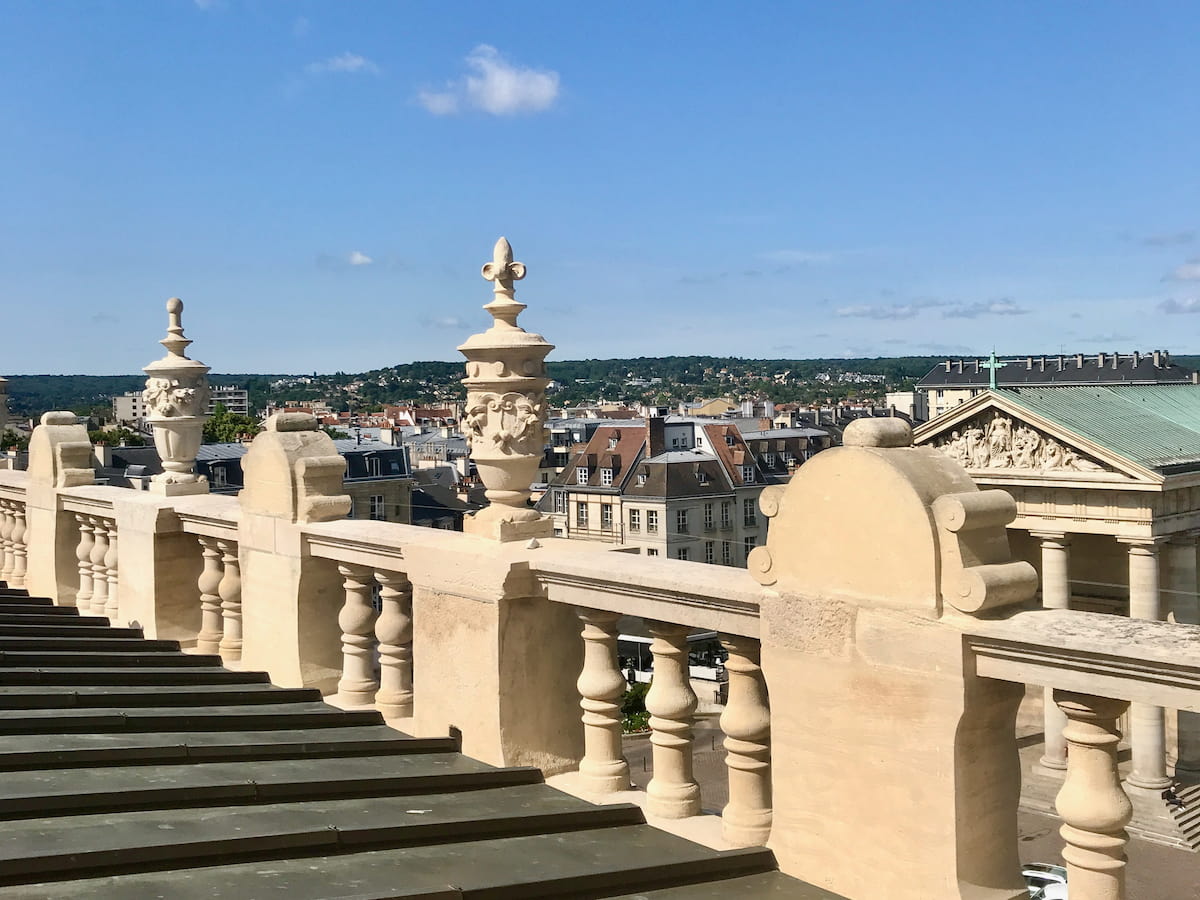 on the rooftops of the Saint-Germain castle