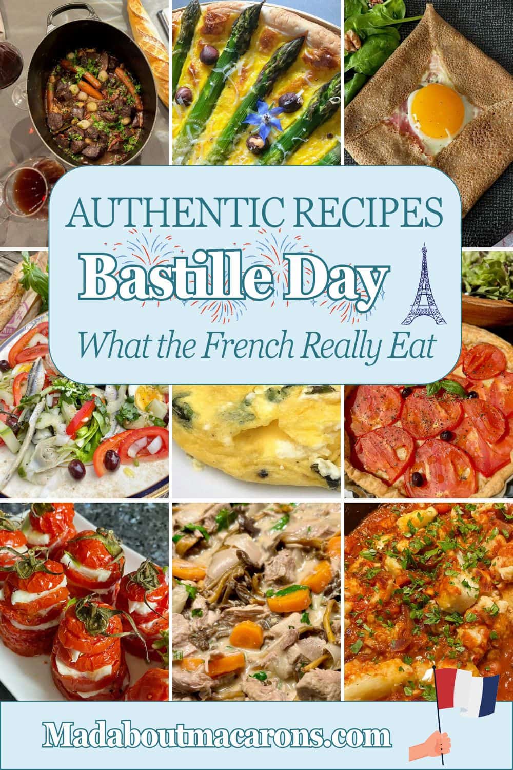 Bastille Day French food ideas from tomato tart to Blanquette de veau and more recipe ideas