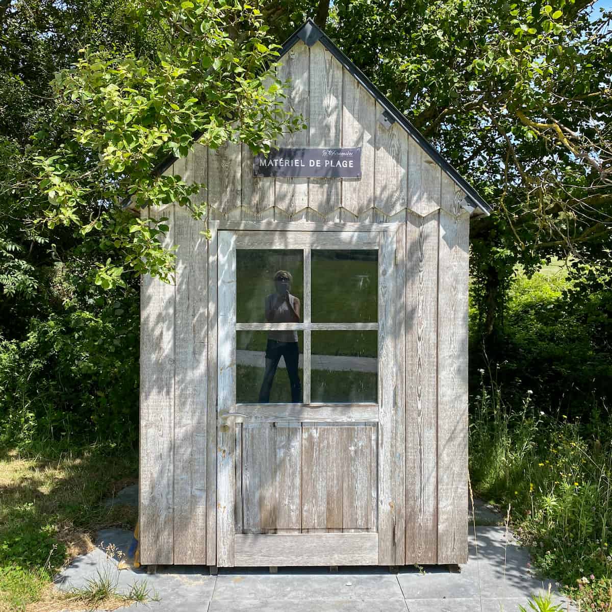 beach hut in Normandy