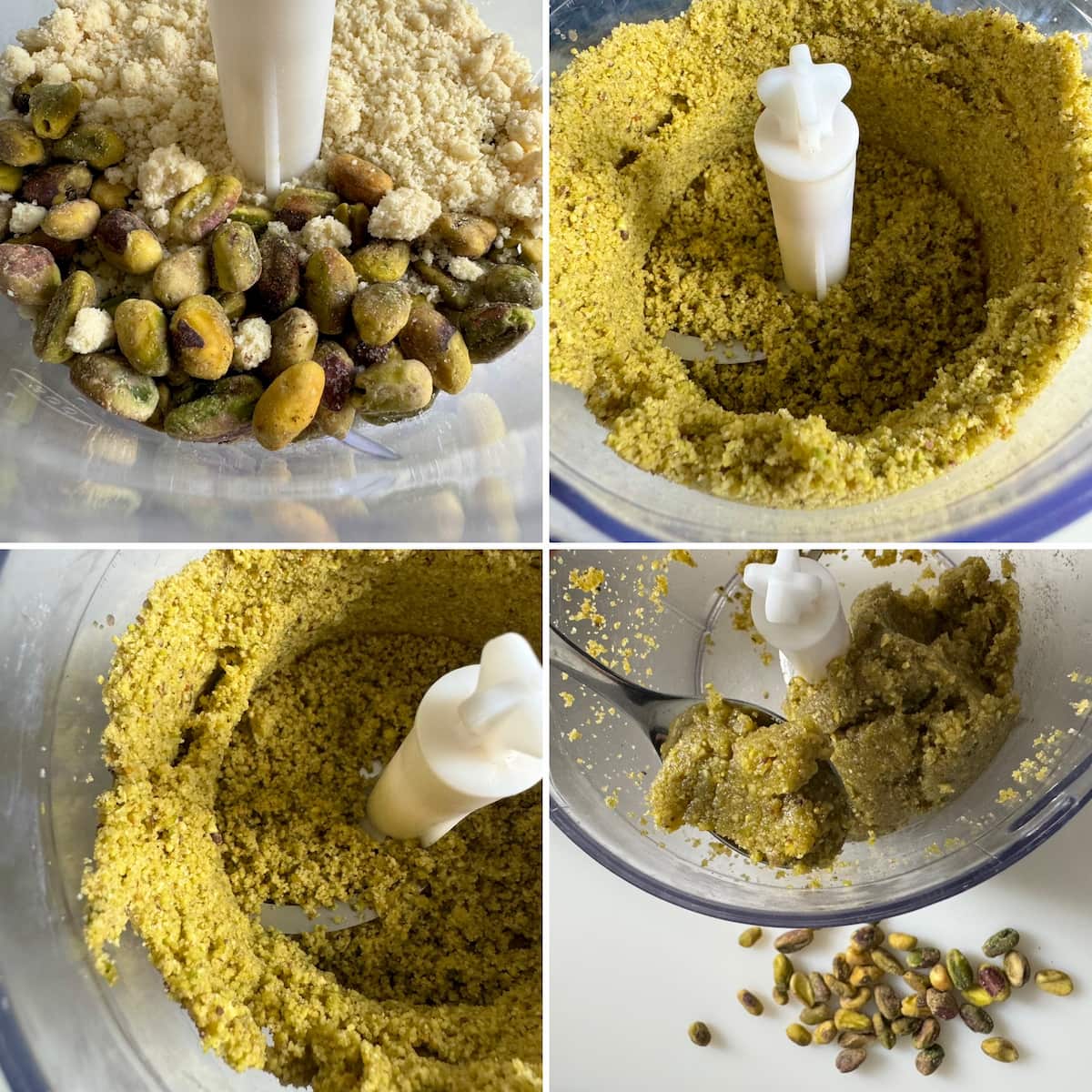 four recipe steps how to make your own paste with pistachios