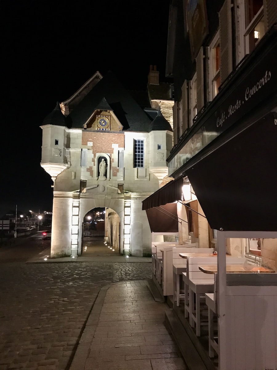 the old watch tower by night, called the Lieutenance