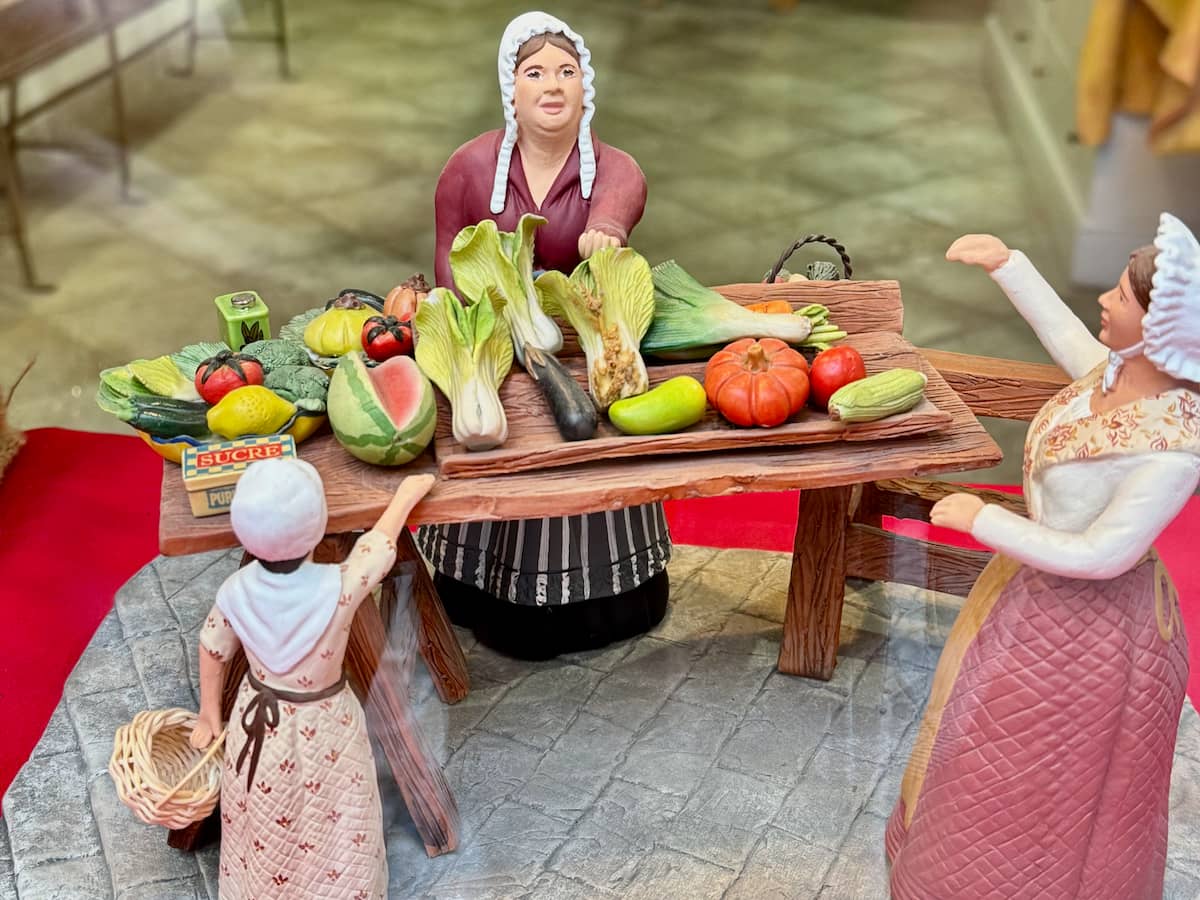 traditional Santons de Provence in Marseille, typical figurines