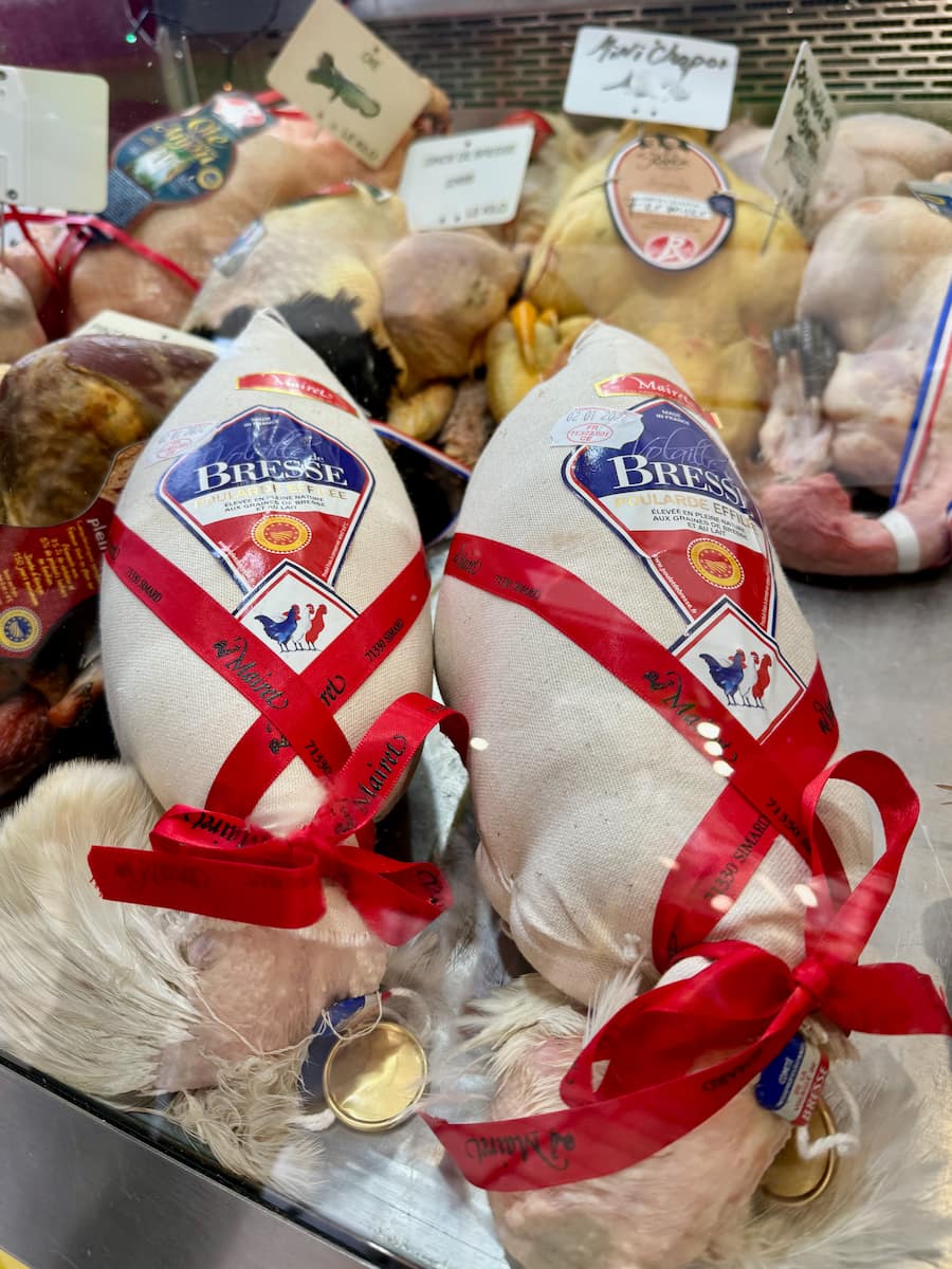speciality near Lyon - Bresse free range chickens